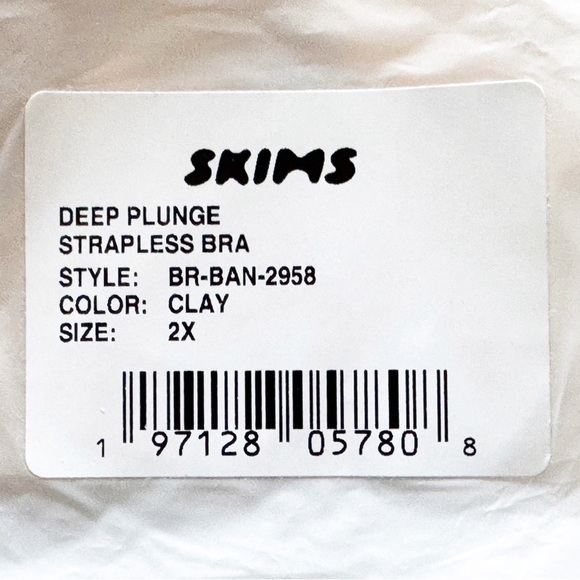 NWT Skims Deep Plunge Strapless Bra - Picture 4 of 11